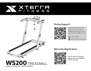 Manual XTERRA WS200 Treadmill