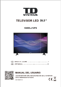 Manual de uso TD Systems K40DLJ12FS Televisor de LED