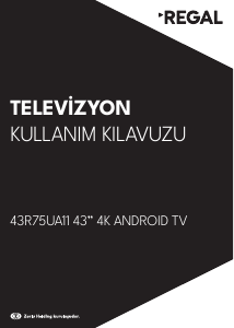 Kullanım kılavuzu Regal 43R75UA11 LED televizyon