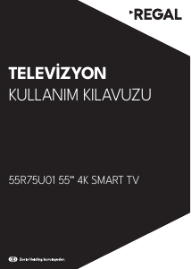 Kullanım kılavuzu Regal 55R75U01 LED televizyon