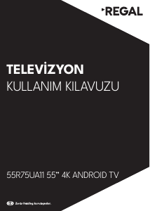 Kullanım kılavuzu Regal 55R75UA11 LED televizyon