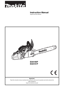 Manual Makita EA6100P Chainsaw