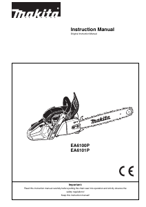 Handleiding Makita EA6101P Kettingzaag