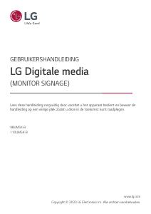 Handleiding LG 110UM5K-B LED monitor