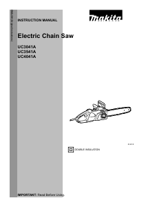 Handleiding Makita UC3541A Kettingzaag