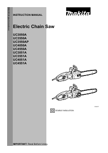 Handleiding Makita UC3550AP Kettingzaag