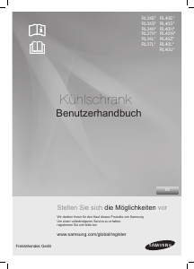 Bedienungsanleitung Samsung RL40HGIH Kühl-gefrierkombination