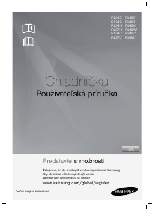 Návod Samsung RL40HGPS Chladnička s mrazničkou