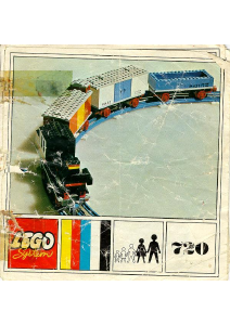 Manual de uso Lego set 720 Trains Tren con motor eléctrico