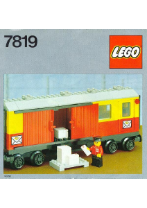 Manual de uso Lego set 7819 Trains Vagón de correo