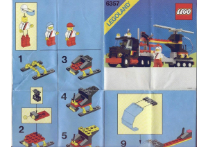 Manual de uso Lego set 6357 Town Helicóptero con camión