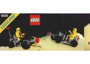 Handleiding Lego set 6826 Space Crater crawler