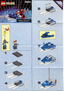 Manual de uso Lego set 6834 Ice Planet Trineo espacial