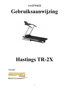 Handleiding Hastings TR-2X Loopband