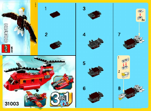 Manual de uso Lego set 30185 Creator Águila pequeña