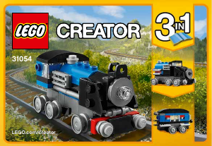 Kullanım kılavuzu Lego set 31054 Creator Mavi ekspres