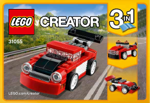 Manual Lego set 31055 Creator Masina rosie de curse