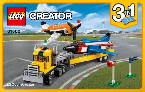 Brugsanvisning Lego set 31060 Creator Luftshowets superfly