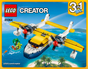 Manual Lego set 31064 Creator Aventuras na ilha