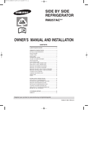 Manual Samsung RM257ACBP/XAC Fridge-Freezer