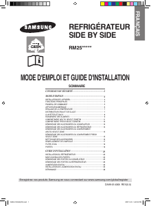 Mode d’emploi Samsung RM25KGRS Réfrigérateur combiné