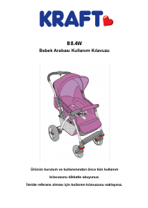 Kullanım kılavuzu Kraft B8.4W Katlanır bebek arabası