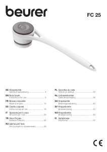 Manuale Beurer FC 25 Spazzola per la pulizia del viso