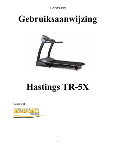 Handleiding Hastings TR-5X Loopband