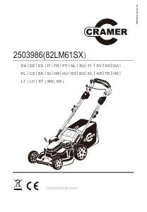 Návod Cramer 82LM61SX Kosačka