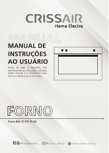 Manual Crissair CFE 75 G5 Forno