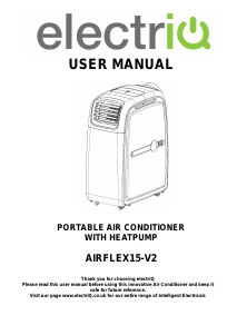 Manual ElectriQ AIRFLEX15-V2 Air Conditioner
