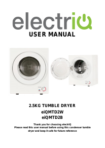 Manual ElectriQ eiQMTD2B Dryer