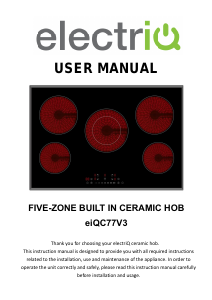 Handleiding ElectriQ eiQC77V3 Kookplaat