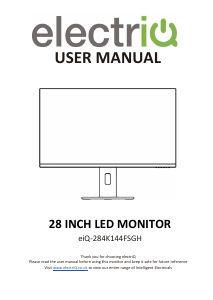 Manual ElectriQ eiQ-284K144FSGH LED Monitor