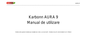 Manual Karbonn Aura 9 Telefon mobil