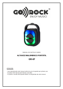 Manual Go Rock GR-67 Speaker