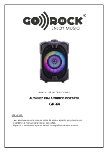 Manual Go Rock GR-64 Speaker