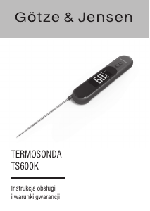 Instrukcja Götze & Jensen TS600K Termometr do żywności