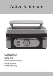 Instrukcja Götze & Jensen GWM750 Gofrownica