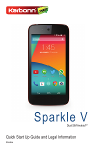 Manual Karbonn Sparkle V Telefon mobil