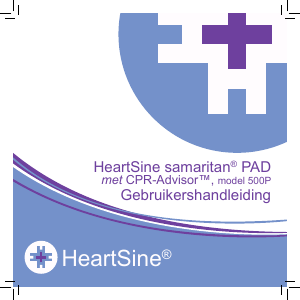 Handleiding HeartSine samaritan PAD 500P Defibrillator