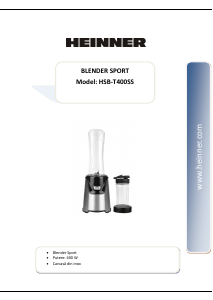 Handleiding Heinner HSB-T400SS Blender