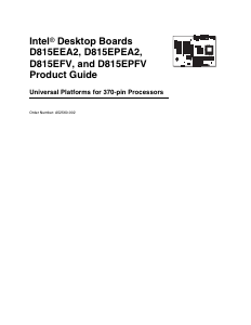Manual Intel D815EFV Motherboard
