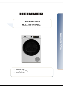 Manual Heinner HHPD-V10T2KA++ Uscător