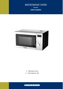 Manual Heinner HMW-D2060SS Microwave