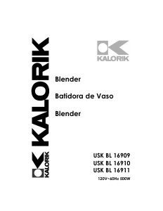 Manual de uso Kalorik USK BL 16909 Batidora