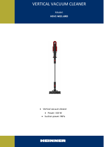 Manual Heinner HSVC-M21.6RD Vacuum Cleaner