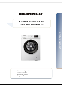 Handleiding Heinner HWM-H7014IVSMC+++ Wasmachine