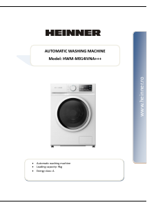 Manual Heinner HWM-M914IVNA+++ Washing Machine