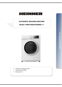 Handleiding Heinner HWM-M814IVSMNA+++ Wasmachine